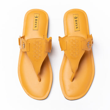 Flat Slippers ( Yellow )