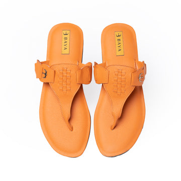 Flat Slippers ( Orange )