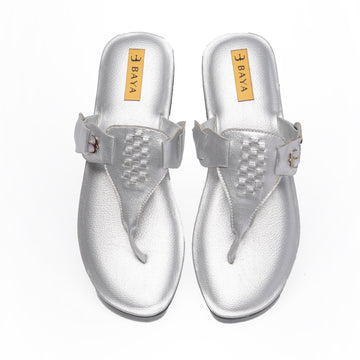 Flat Slippers ( Sliver )