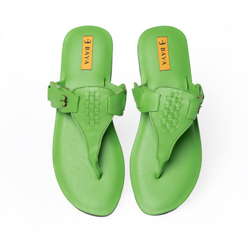 Flat Slippers ( Green )
