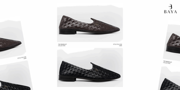 BAYA Black & Brown Braided Joffers – Premium Comfort & Luxury Style Footwear